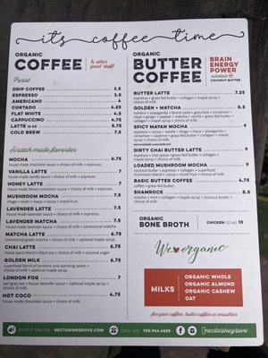 Menu photo 8 Nectarine Grove Encinitas, CA