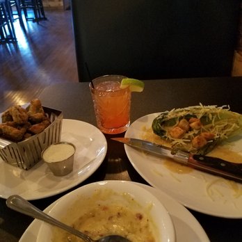 Ol'Vine Fresh Grill - Avocado fries, bacon corn chowder. Grilled caesar salad and strawberry cucumber limeade (vodka) - Bars Near Me - Tulsa, Oklahoma Ol'Vine Fresh Grill - Avocado fries, bacon corn chowder. Grilled caesar salad and strawberry cucumber limeade (vodka) - Bars Near Me - Tulsa, Oklahoma
