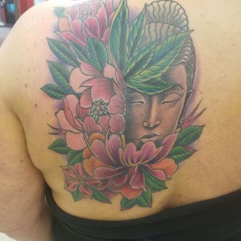 Electric Moon Tattoo - after - Tattoo Near Me - Sacramento, California
