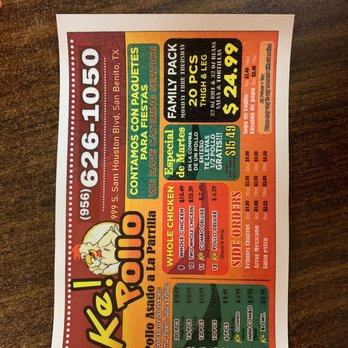 Ke! Pollo - Menu - Chicken Shop Near Me - San Benito, Texas Ke! Pollo - Menu - Chicken Shop Near Me - San Benito, Texas