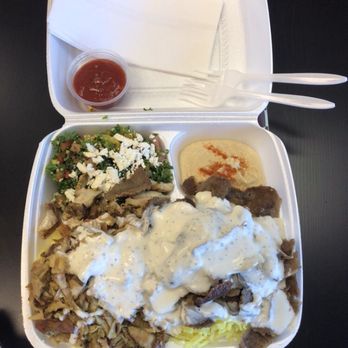 Donair Castle - a meal in a styrofoam container - Donairs Near Me - Maple Ridge, British Columbia