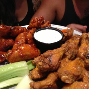 AWSOM Wings - Alhambra - thai chili on the left. orginal mild on the right - Chicken Wings Near Me - Alhambra, California