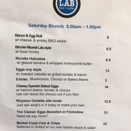 New menu - October '17