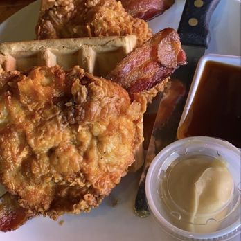 OHSO Distillery - Chicken and waffles. That spicy syrup tho . Definitely will be back.. - New American Near Me - Scottsdale, Arizona OHSO Distillery - Chicken and waffles. That spicy syrup tho . Definitely will be back.. - New American Near Me - Scottsdale, Arizona