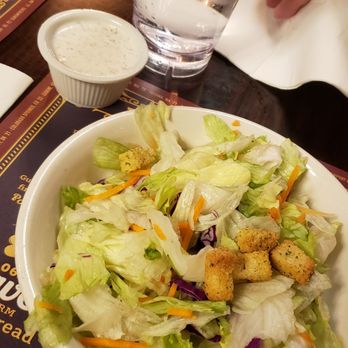 The Old Spaghetti Factory - Best part of meal...crisp salad with Pesto Ranch - Italian Near Me - Riverside, California The Old Spaghetti Factory - Best part of meal...crisp salad with Pesto Ranch - Italian Near Me - Riverside, California
