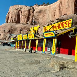 Yellowhourse Indian Market - A mountain with a storefront