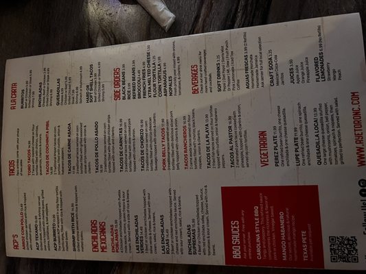 Menu photo 3 Aye! Toro Tacos & Tequila Pittsboro, NC Menu photo 3 Aye! Toro Tacos & Tequila Pittsboro, NC
