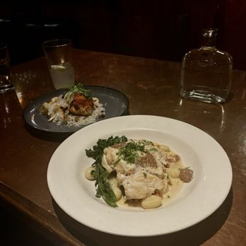 Rye - Marry me Chicken in front Salmon in back - French Near Me - Eugene, Oregon