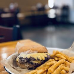 District Burger - Oklahoma onion burger: locally sourced beef and buns