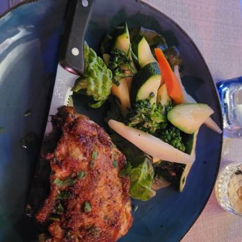 Moofish Cafe - Mustard crusted Chicken breast. - Steakhouses Near Me - Ventura, California