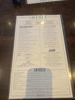 Menu photo 1 The Henry Phoenix, AZ Menu photo 1 The Henry Phoenix, AZ