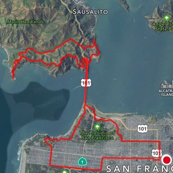 Golden Gate Rides - 31 mile route traveled. 1st time ever. - Bike Rentals Near Me - San Francisco, California Golden Gate Rides - 31 mile route traveled. 1st time ever. - Bike Rentals Near Me - San Francisco, California
