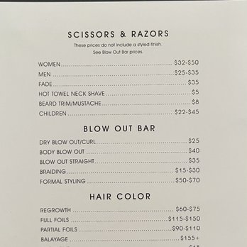 One83 Mane Studio - MENU - Hair Salons Near Me - Lincoln Park, New Jersey
