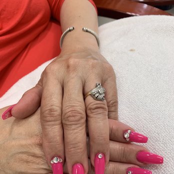 Corner Joy Nails & Spa - Just love my Nails designed and done by Christine... she's Amazing and I just love her so - Nail Salons Near Me - Long Beach, California Corner Joy Nails & Spa - Just love my Nails designed and done by Christine... she's Amazing and I just love her so - Nail Salons Near Me - Long Beach, California