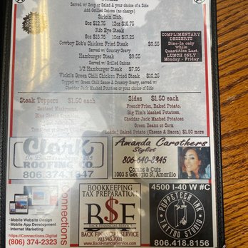 Youngblood's Cafe - Dinner menu - American Near Me - Amarillo, Texas Youngblood's Cafe - Dinner menu - American Near Me - Amarillo, Texas