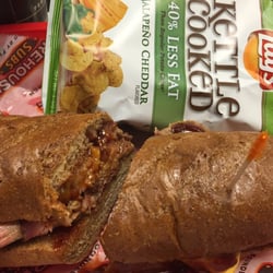 #10: Beef and Cheddar brisket (wheat, no mayo, extra Sweet Baby Ray's bbq sauce)