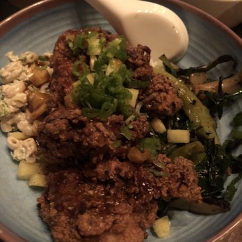 Suzume - Chicken adobo Hawaiian Fried Chicken Rice Bowl - best fried chicken I've ever had - Ramen Near Me - Brooklyn, New York Suzume - Chicken adobo Hawaiian Fried Chicken Rice Bowl - best fried chicken I've ever had - Ramen Near Me - Brooklyn, New York