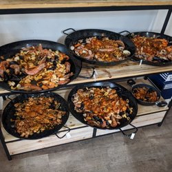 Barcelona Centro - Paella in preparation