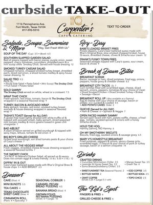 Menu photo 3 Carpenters Cafe & Catering Fort Worth, TX Menu photo 3 Carpenters Cafe & Catering Fort Worth, TX