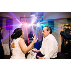 Revive Events - Father & Daughter dancing together at her wedding -with Revive Events DJ Amenities & More | Photo by Kelcie of KelcieJeanPhotography.com