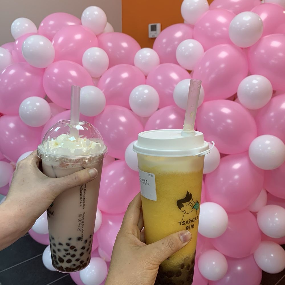 Tsaocaa - Creme rose boba $5.95 Mango tango slushie $6.25 - Desserts Near Me - Houston, Texas Tsaocaa - Creme rose boba $5.95 Mango tango slushie $6.25 - Desserts Near Me - Houston, Texas