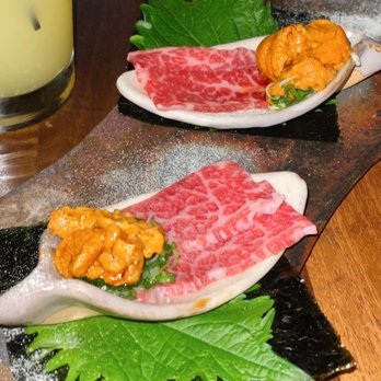 Salt + Charcoal - Uni and Wagyu Beef Roll - Japanese Near Me - Brooklyn, New York Salt + Charcoal - Uni and Wagyu Beef Roll - Japanese Near Me - Brooklyn, New York
