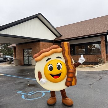 Brothers - Front of Building with a breakfast mascot - Breakfast & Brunch Near Me - Merrillville, Indiana