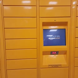 7-Eleven - The kiosk to scan your Barcode or type in the confirmation number for the Amazon locker