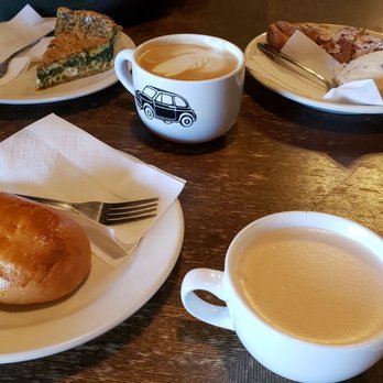Buon Giorno Coffee - Veggie quiche, sausage brioche, chai tea latte with vanilla, chocolate scone, and Roma Bianca coffee - Coffee & Tea Near Me - Fort Worth, Texas Buon Giorno Coffee - Veggie quiche, sausage brioche, chai tea latte with vanilla, chocolate scone, and Roma Bianca coffee - Coffee & Tea Near Me - Fort Worth, Texas