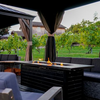 Old York Cellars - outdoor seating and fire pit - Wine Tasting Room Near Me - Ringoes, New Jersey Old York Cellars - outdoor seating and fire pit - Wine Tasting Room Near Me - Ringoes, New Jersey