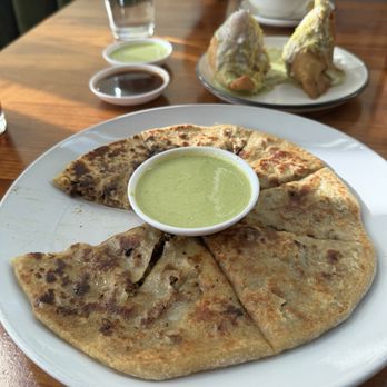 Saffron Indian Urban Kitchen - Keema Paratha - Indian Near Me - Omaha, Nebraska Saffron Indian Urban Kitchen - Keema Paratha - Indian Near Me - Omaha, Nebraska