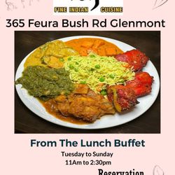 Taj Fine Indian Cuisine - Meal from buffet
