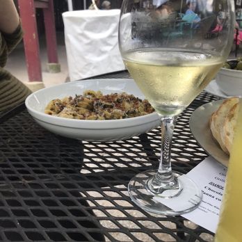 Bacchanal Fine Wine & Spirits - My wife's oestreille pasta dish and a glass of the white wine we had. - Beer, Wine & Spirits Near Me - New Orleans, Louisiana Bacchanal Fine Wine & Spirits - My wife's oestreille pasta dish and a glass of the white wine we had. - Beer, Wine & Spirits Near Me - New Orleans, Louisiana