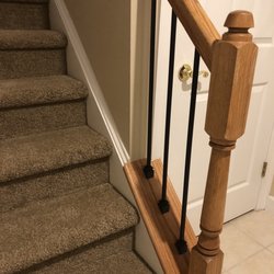 Capital Stair Makeover - Finished basement landing