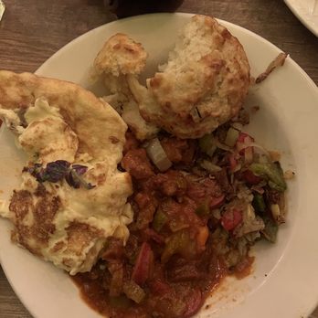 The Delta - Shrimp gumbo hash with eggs - Southern Near Me - Chicago, Illinois