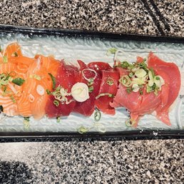 Salmon belly, blue fin & King Salmon. Chefs kiss!!!!! Salmon belly, blue fin & King Salmon. Chefs kiss!!!!!