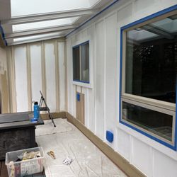 Domnich Construction - Getting set up for some porch painting.