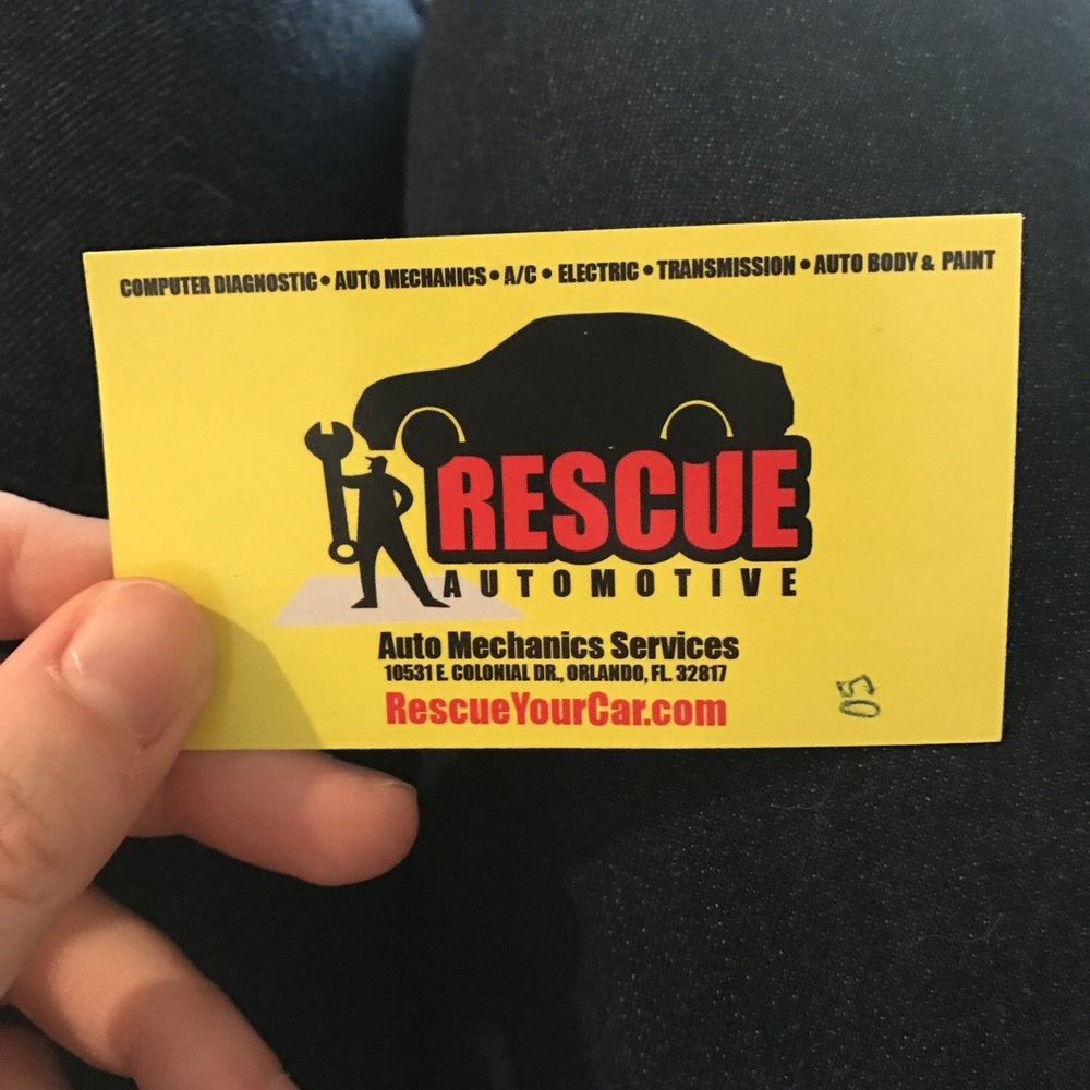 Rescue Auto Body - Business card - Auto Repair Near Me - Orlando, Florida Rescue Auto Body - Business card - Auto Repair Near Me - Orlando, Florida