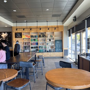 Starbucks - people in a coffee shop with tables and stools - Coffee & Tea Near Me - Pasadena, California Starbucks - people in a coffee shop with tables and stools - Coffee & Tea Near Me - Pasadena, California