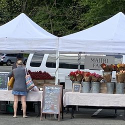 Rye's Down to Earth Farmers Market - Maitri Farm fresh flowers and root vegetables