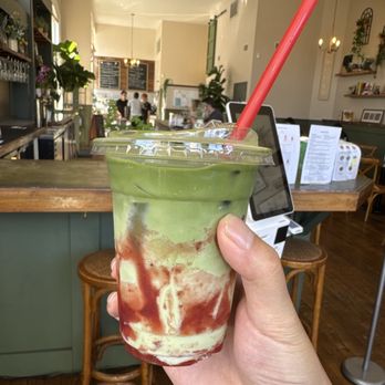 Dandelion Kaffe - Matcha Strawberry Latte - Coffee & Tea Near Me - Alameda, California Dandelion Kaffe - Matcha Strawberry Latte - Coffee & Tea Near Me - Alameda, California
