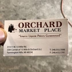 Orchard Market Place - Business card!