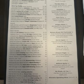 Olivia’s Restaurant - Drink menu - Desserts Near Me - Fairhaven, Massachusetts