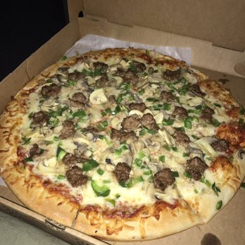 Pizza by Michael - Green pepper hamburg mushroom - Pizza Near Me - Saco, Maine