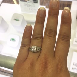 Needed nails to be perfect to show off my new engagement ring! Thanks again, Heather!