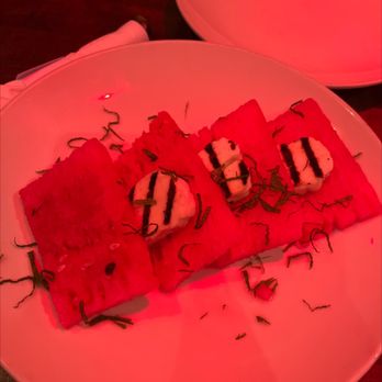 Open Sesame - Grilled Houlemmi with watermelon - Mediterranean Near Me - Long Beach, California Open Sesame - Grilled Houlemmi with watermelon - Mediterranean Near Me - Long Beach, California