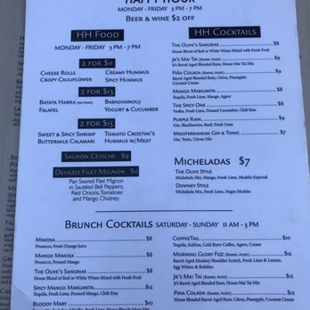 The Olive Restobar - Happy hour Menu - Mediterranean Near Me - Downey, California The Olive Restobar - Happy hour Menu - Mediterranean Near Me - Downey, California