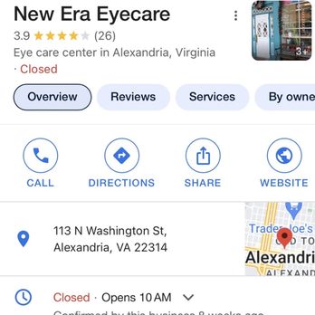 New Era Eyecare - Practice Information - Optometrists Near Me - Alexandria, Virginia New Era Eyecare - Practice Information - Optometrists Near Me - Alexandria, Virginia