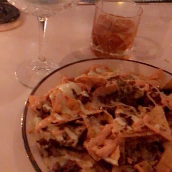 Devil's Toboggan - Bison nachos- aviation and Manhattan cocktails - Cocktail Bars Near Me - Bozeman, Montana