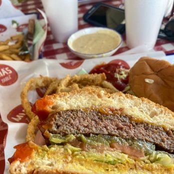 Mia's Table - Bison burger - American Near Me - Houston, Texas Mia's Table - Bison burger - American Near Me - Houston, Texas
